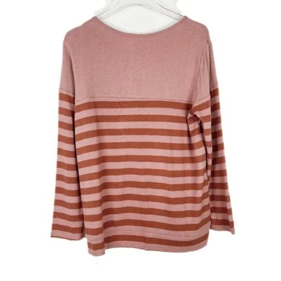 NWT Stitch Fix Market & Spruce Striped Button Detail Plush Sweater Size XS NEW - Picture 6 of 8